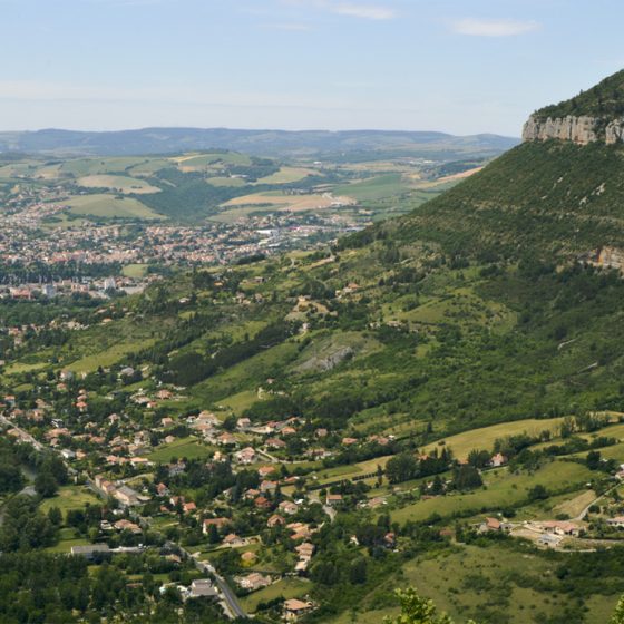 Millau from the D809 - Route de la Cavalerie