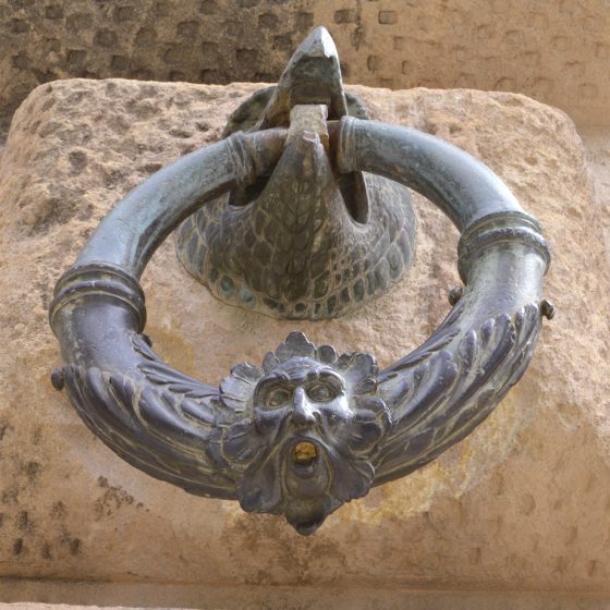 Alhambra Ornate Bronze hitching ring