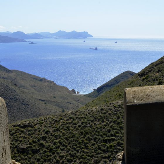 Bateria de Castillitos seaview towards Cartagena