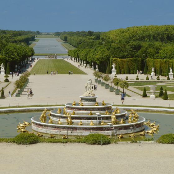 Chateau De Versailles Latona's fountain with views of the park