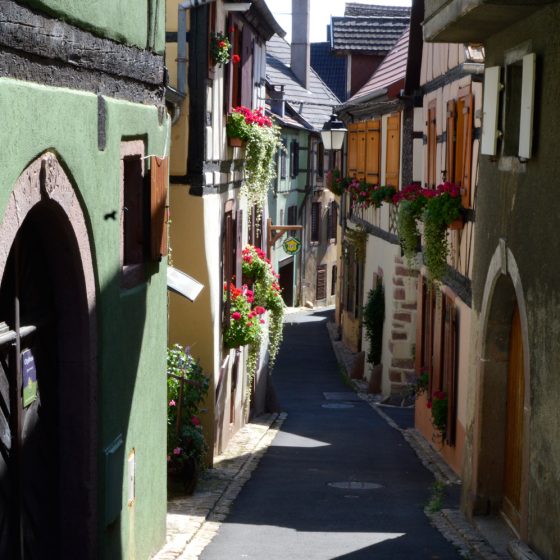 A typical small winding street