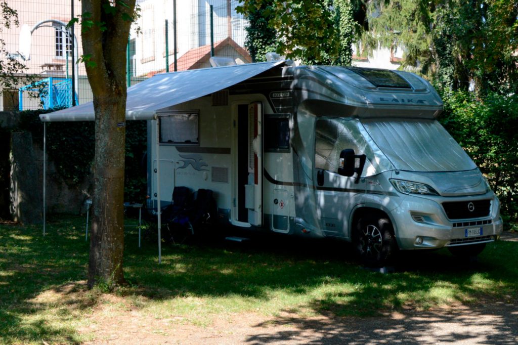All set up in the St Martin Campsite in Barr, Alsace