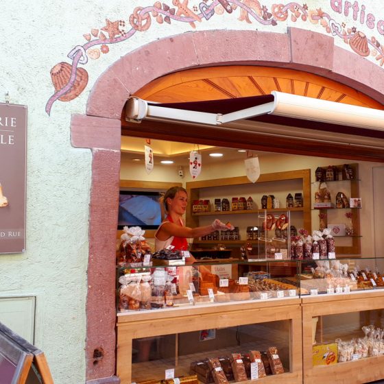 Artisan biscuit shop - just one of the Alsace region's many temptations!