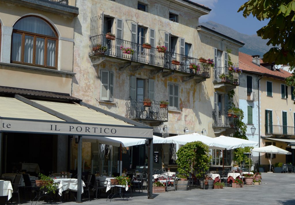 Lake Maggiore lakeside cafe