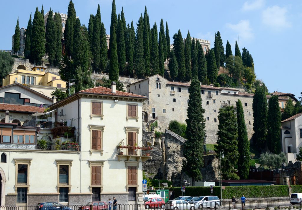 Verona view of Monastery Teatro Romano
