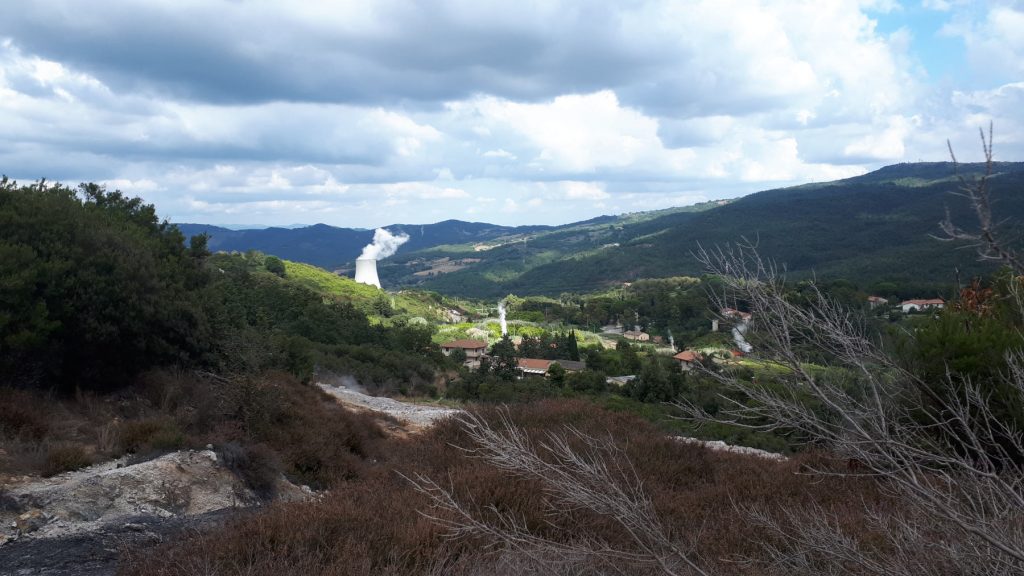 Steam rising in Sasso Pisano