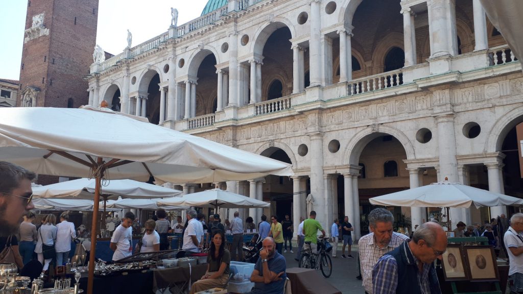 Basilica Palladiana on market day Vicenza