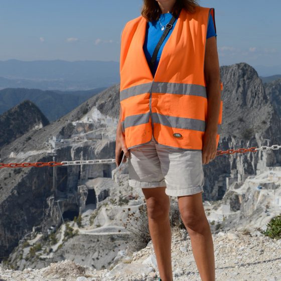 Carrara Marcella up in the Quarry Marble Tour