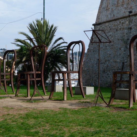 Art installation at San Remo Fotre di Santa Teclaan