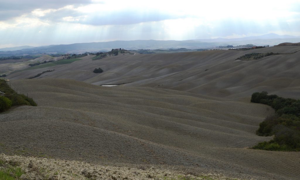 Tuscany Rolling ploughed hills