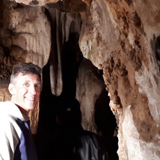 Julian inside the Toirano caves