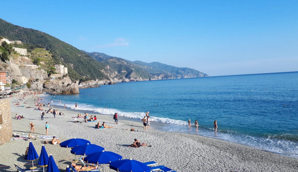 White pebble beach at Monterossa - Cinque Terre