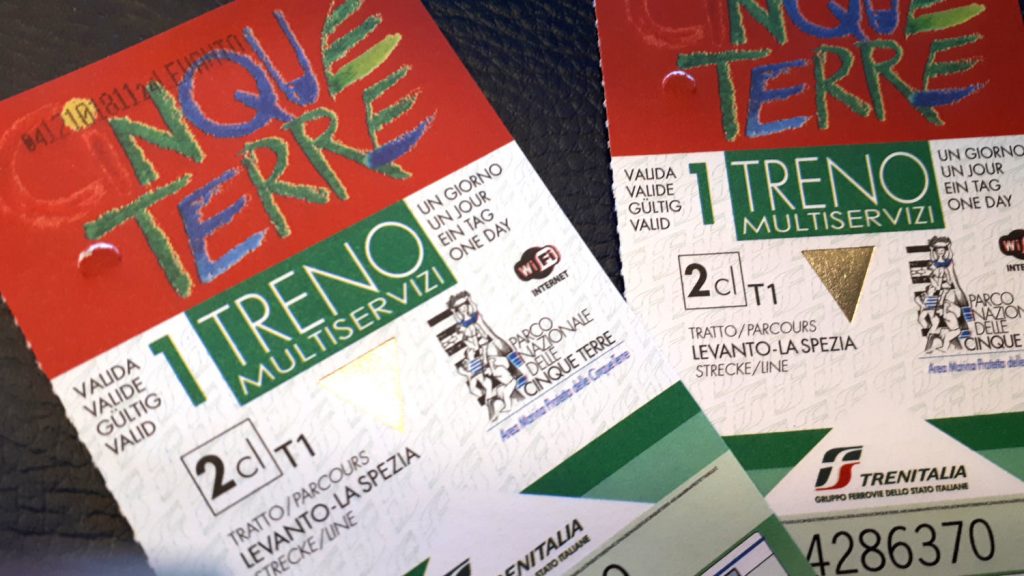 Cinque Terre train tickets