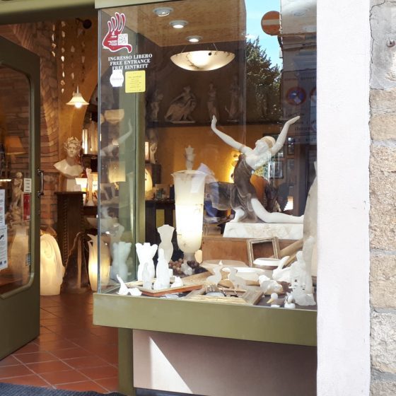Alabaster shop and studio Volterra
