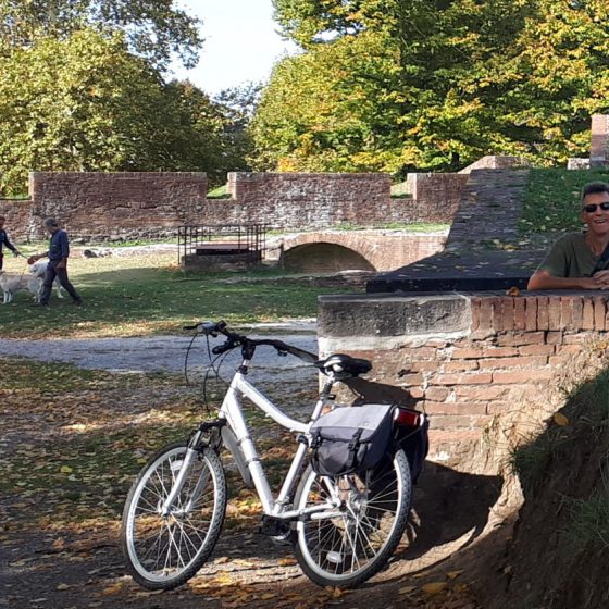 A bike ride around the ramparts in Lucca