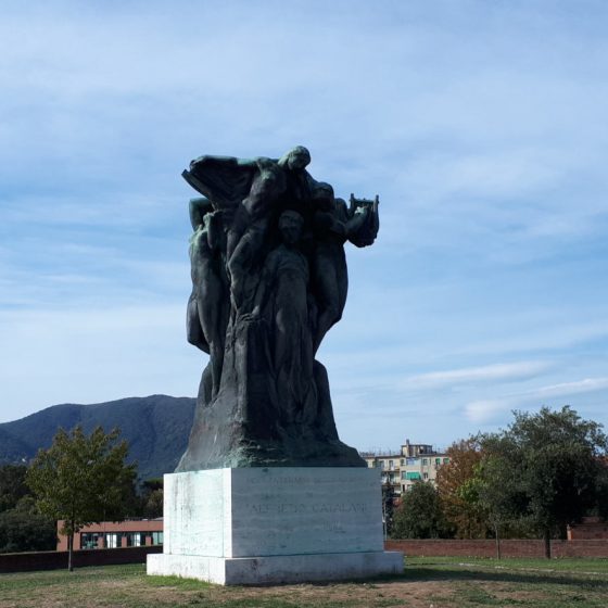 Statue of Italian composer Alfredo Catalani