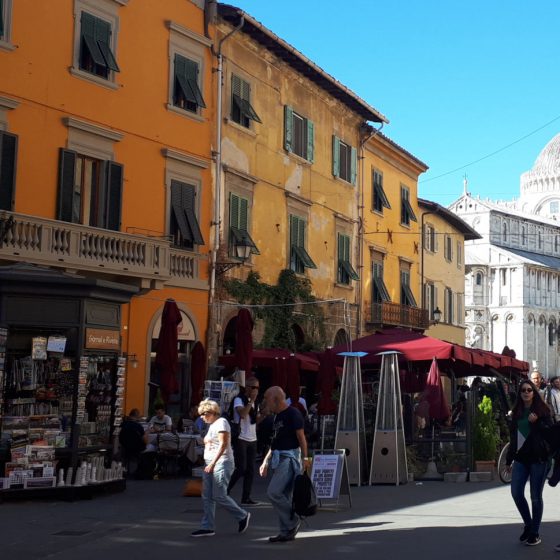 Pisa street off the The Piazza Dei Miracoli