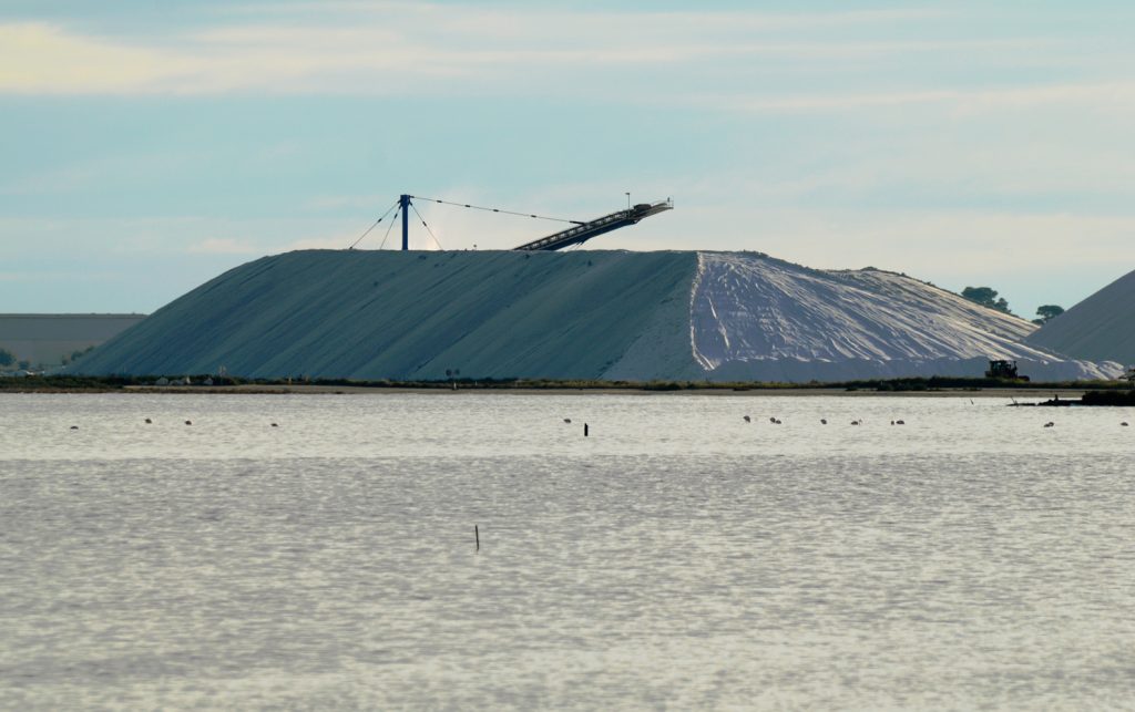 Aigues-Mortes - Salt mountains piled high