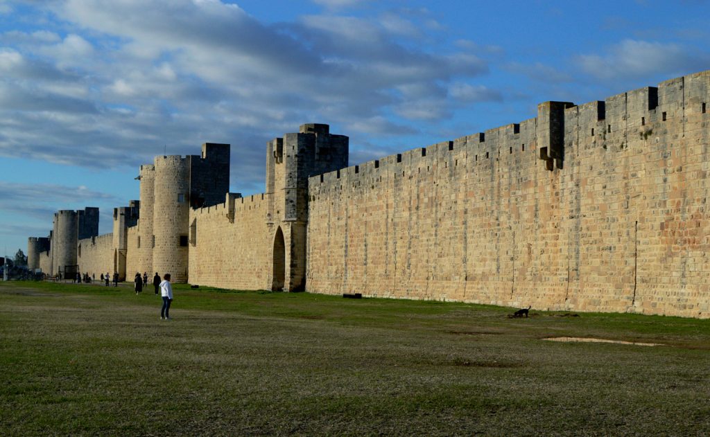 Aigues-Mortes - South wall facing lagoons