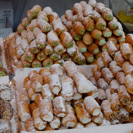 Avignon - delicious looking Pastries at Italian market