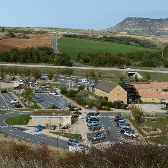 Milllau Viaduct - Carpark and visitor centre