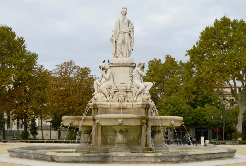 Nimes - Esplanade Charles De Gaule, Fountain