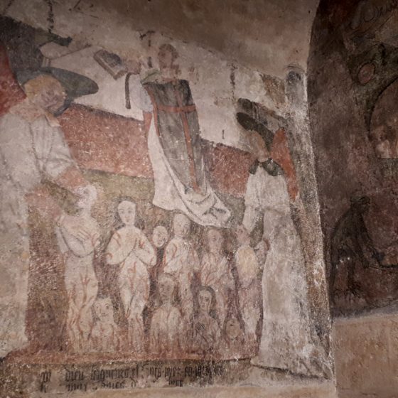 Frescoes in St Pierre Cathedral, St Flour