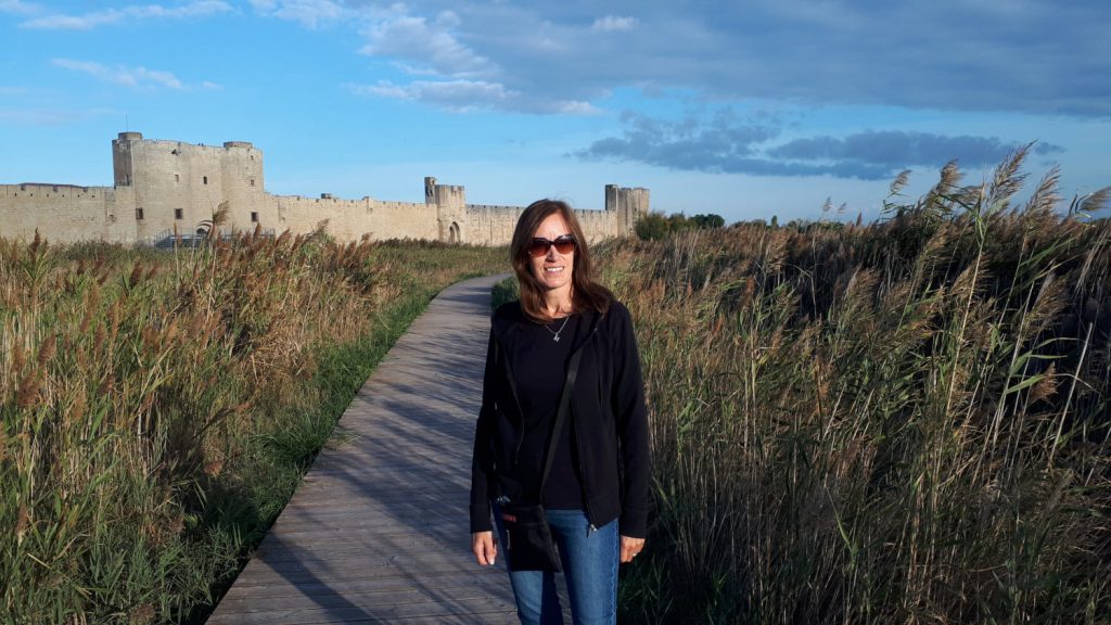 Walk around the lagoon area outside Aigues Mortes