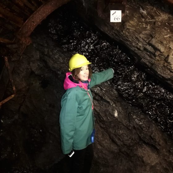 Blegny-Mine - Marcella at the coal seam