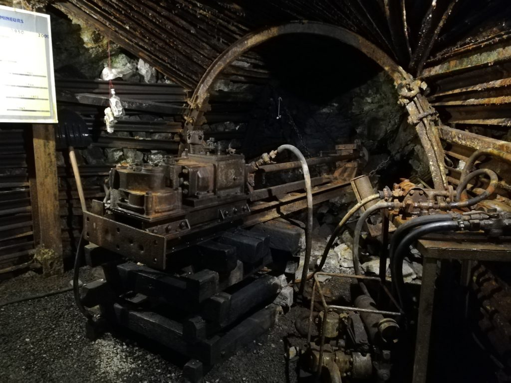 Blegny-Mine - Deep drill used for explosives holes