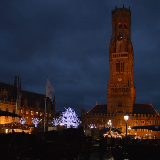Bruges Belfry at night