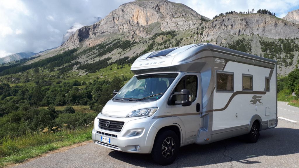 Buzz Laika Kreos Motorhome in the Alps