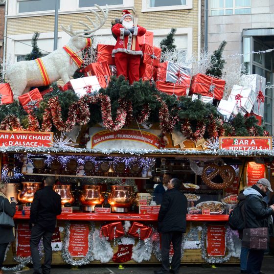 Lille Christmas Market - Bretzel and Vin Chaud Stall