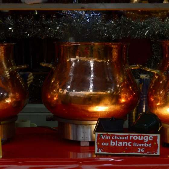 Lille Christmas Market - Copper Vin Chaud pots