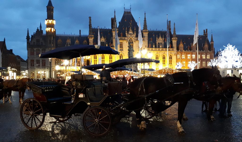 Horse and Cart in Markt square, Bruges