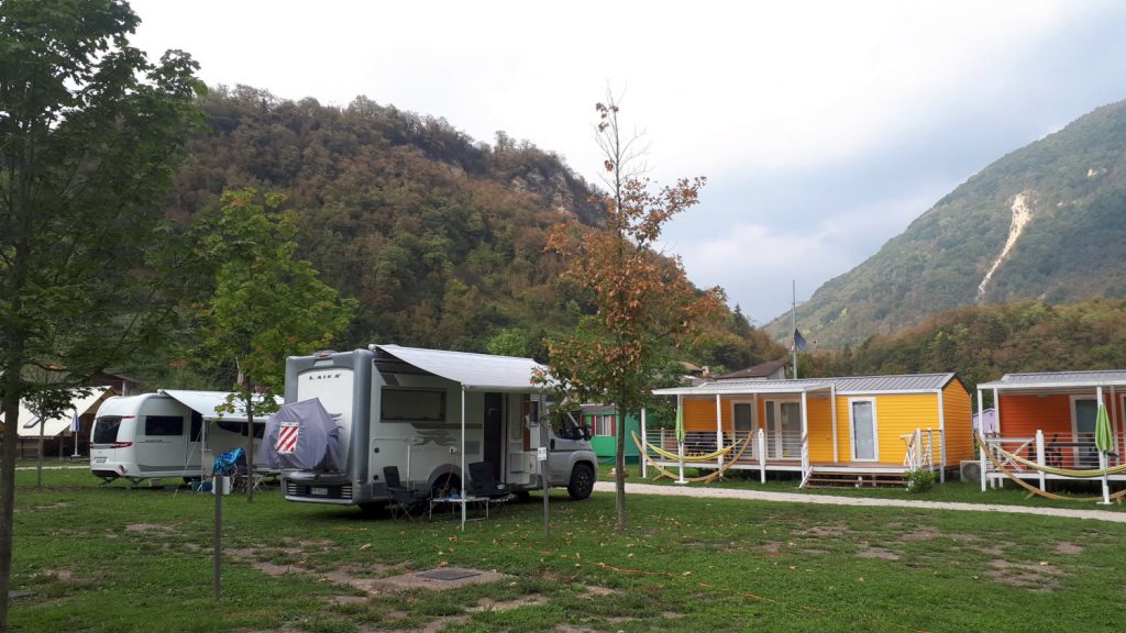 Campsite at Lago Arsie, Italy