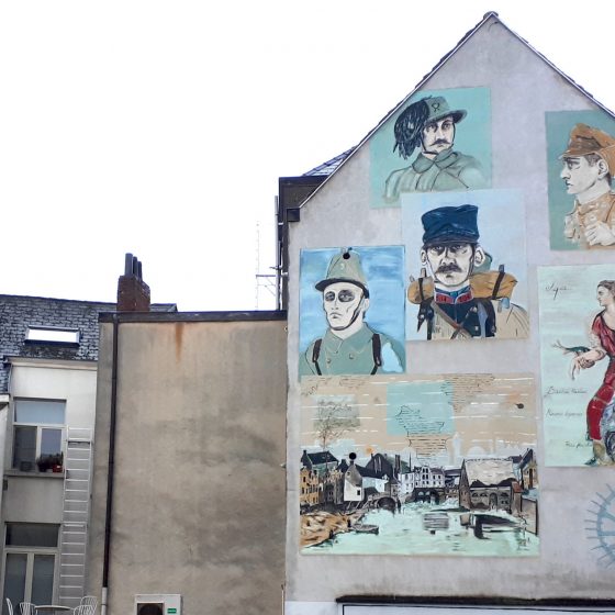 Street Art in a Ghent street
