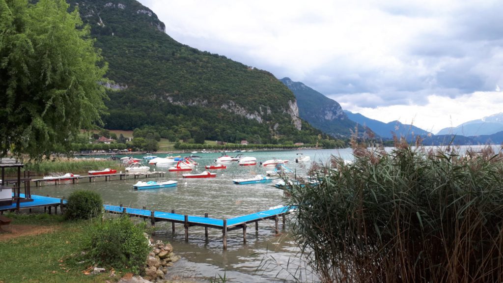 Boats on the lake at Annecy