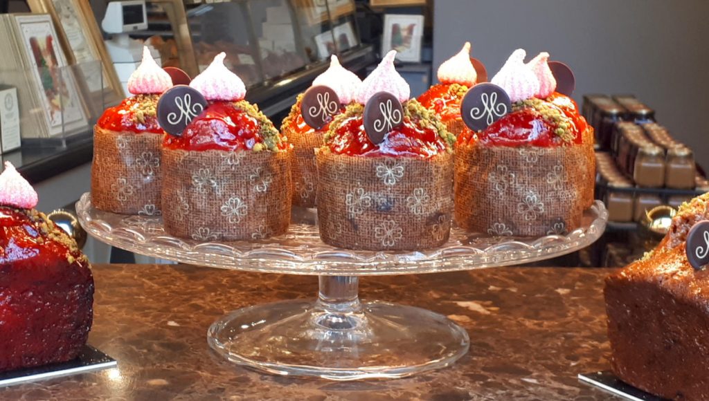 Tempting cakes in the Meert shop window, Lille