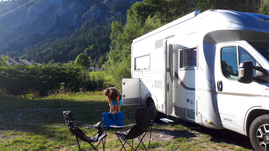 Free aire in the mountains at Balme de Sillingy in the French Alps