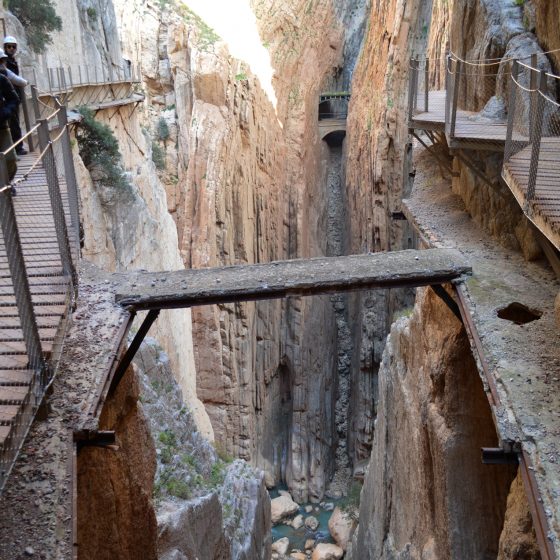 Caminito del Rey old maintenance workers path