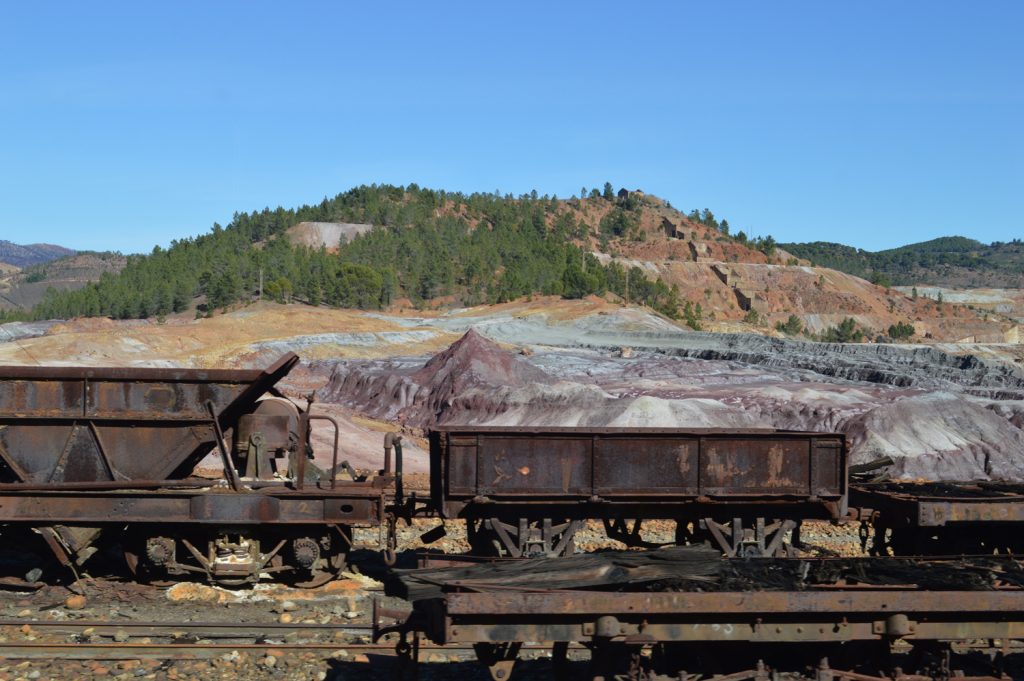 Rio Tinto - Abandoned train trucks