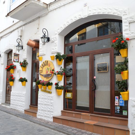 Tarifa colourful restaurant