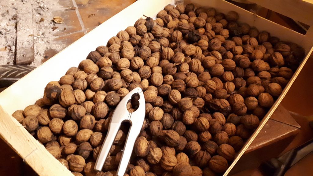 Walnuts ready to be cracked.