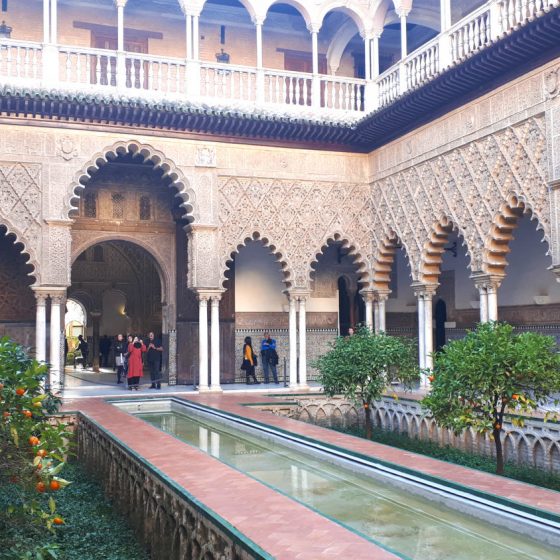Courtyard inside the Real Alcazar