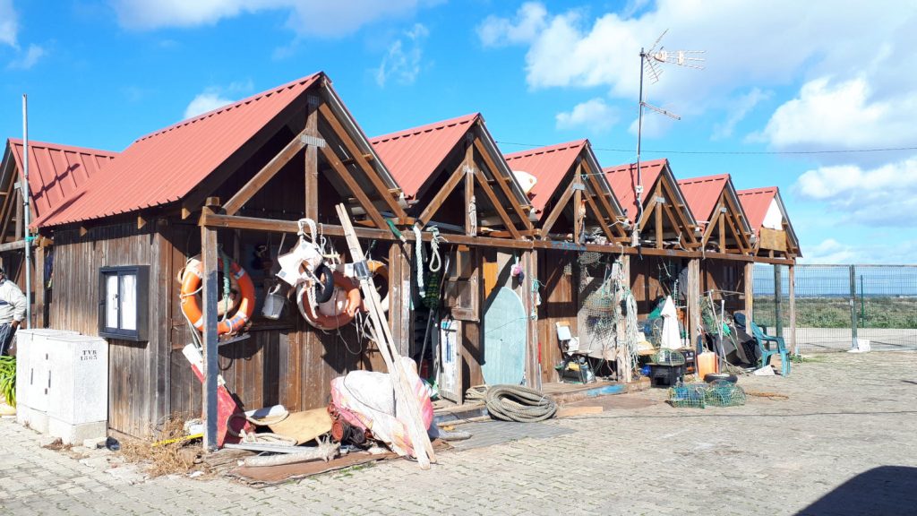 Fisherman's huts in Tavira, Algarve