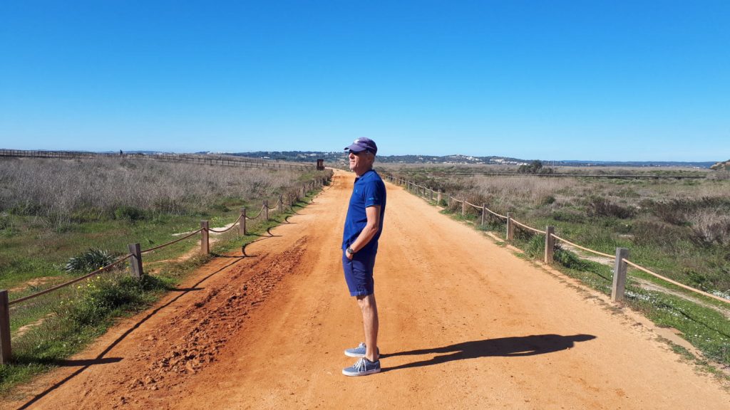 The walk along the beach at Alvor