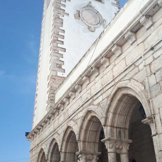 Estremoz clock tower made with local marble