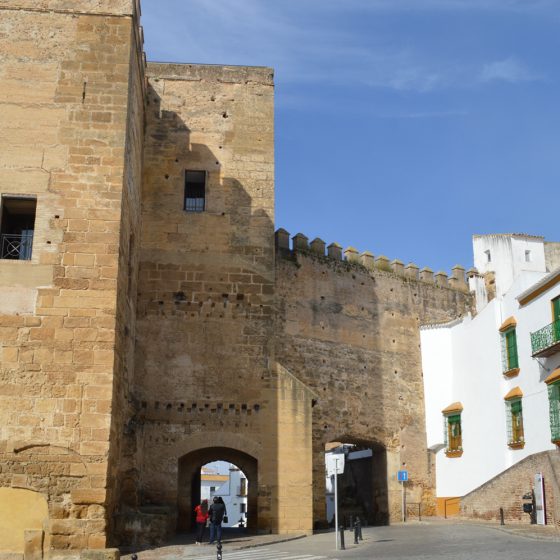 Carmona town gateway and entrance to Alcazar