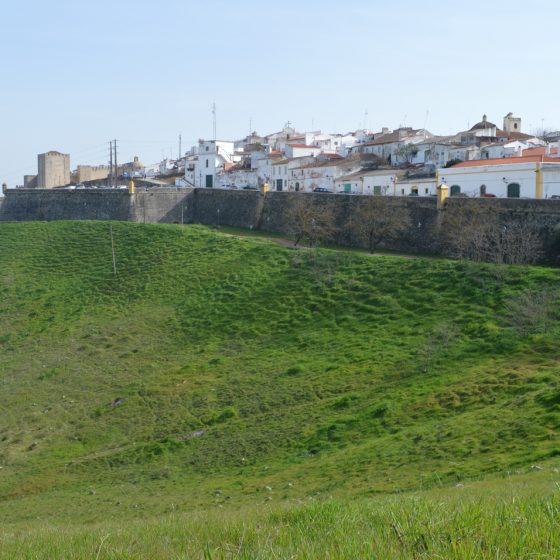 Elvas - viewed across from wall